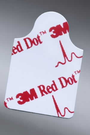 Electrode ECG Resting Monitoring 2.2cm x 2.2cm, Tab Style, 3M™ Red Dot™  Non-Radiolucent 100 per Pack (100/BG 40BG/CS) by Solventum Corporation  ID 2330